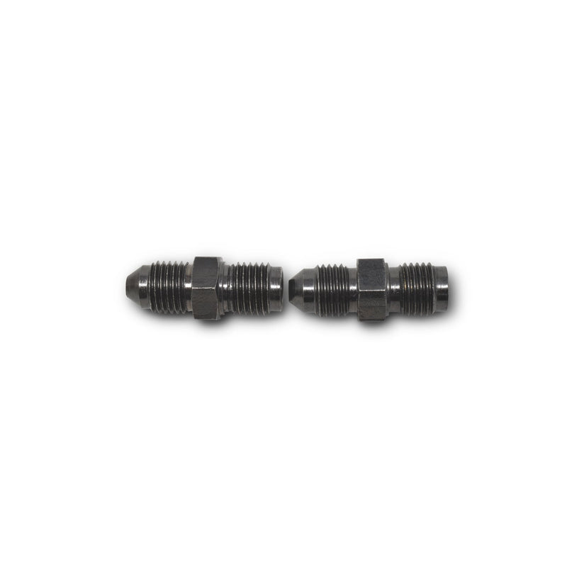 4AN To 3/8" X 24 I.F. Male Brake Adapter Fitting With Endura Finish- Pair RUSSELL Autoparts