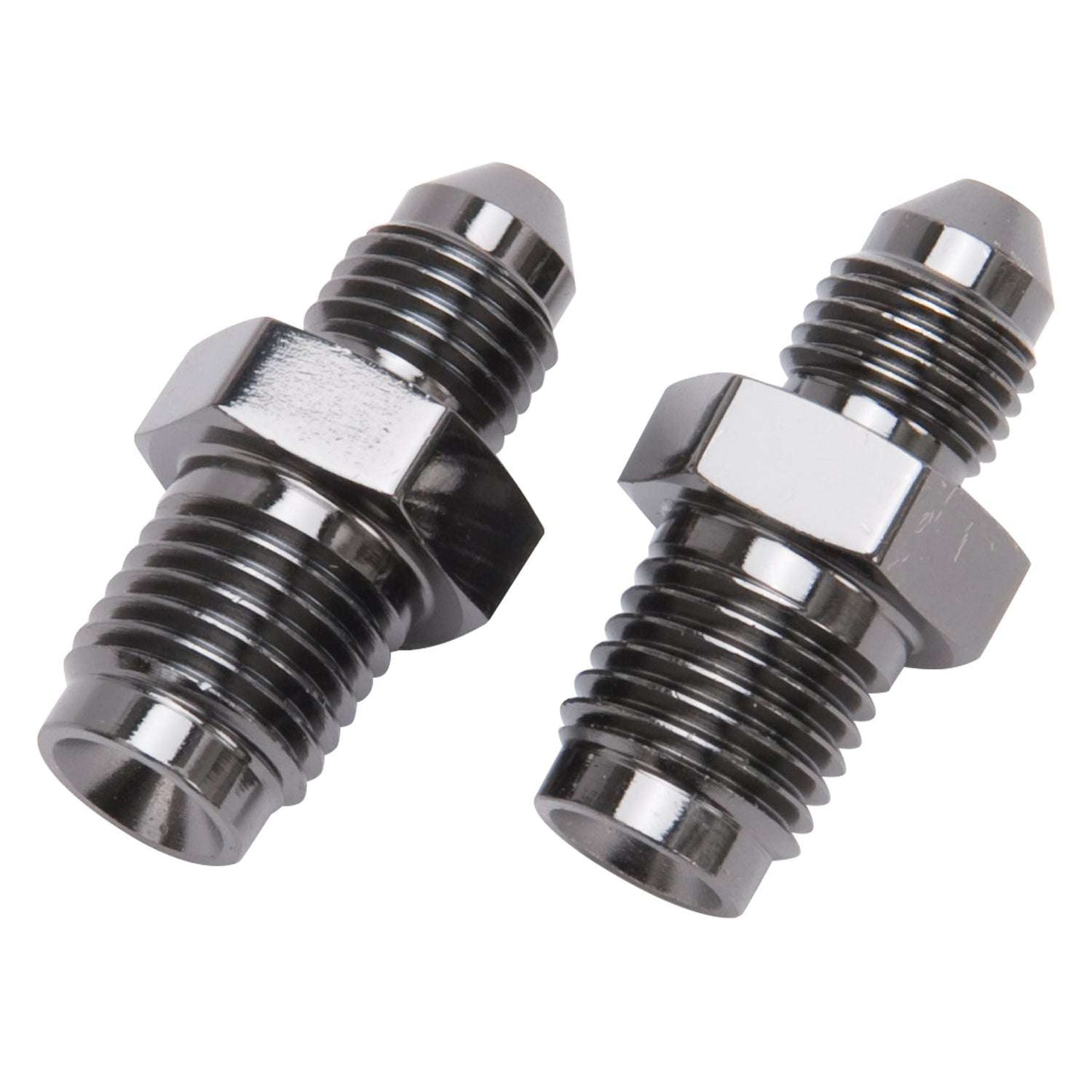 4AN To 7/16" X 20 I.F. Male Brake Adapter Fitting With Endura Finish- Pair RUSSELL Autoparts