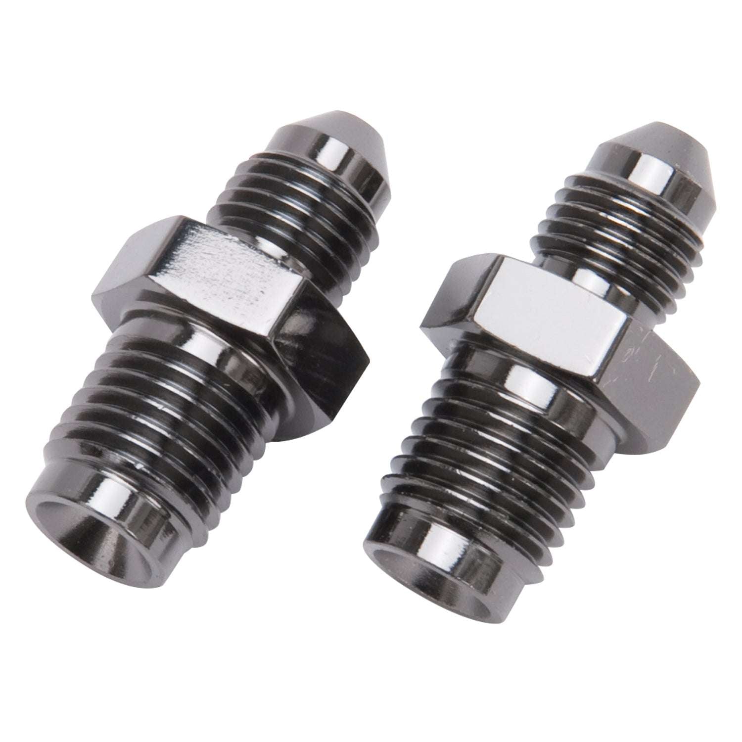 4AN To 7/16" X 20 I.F. Male Brake Adapter Fitting With Endura Finish- Pair