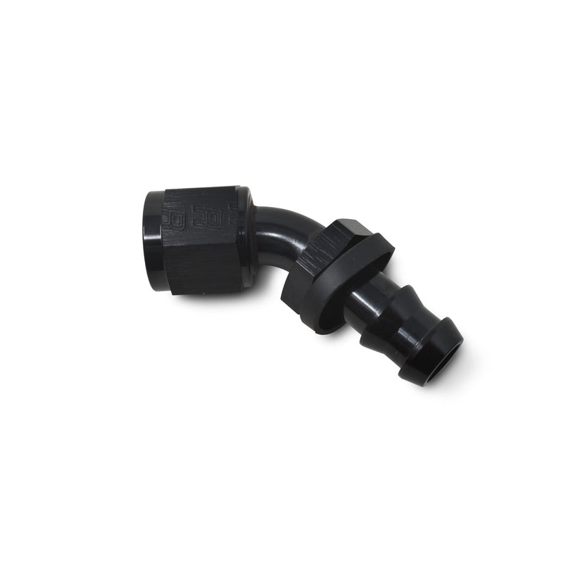 4AN Twist-Lok 45 Degree Hose Ends With Black Finish RUSSELL Autoparts