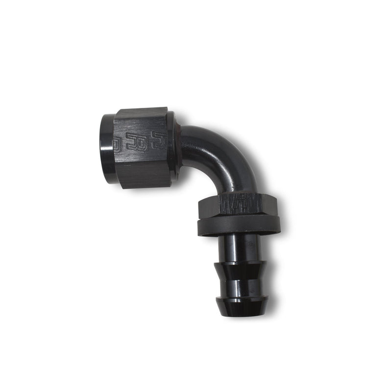 4AN Twist-Lok 90 Degree Hose Ends With Black Finish RUSSELL Autoparts