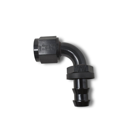 4AN Twist-Lok 90 Degree Hose Ends With Black Finish RUSSELL Autoparts