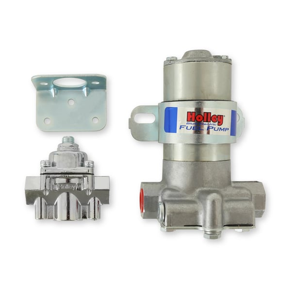 110 GPH Blue¨ Electric Fuel Pump With Regulator 12-802-1 HOLLEY Autoparts