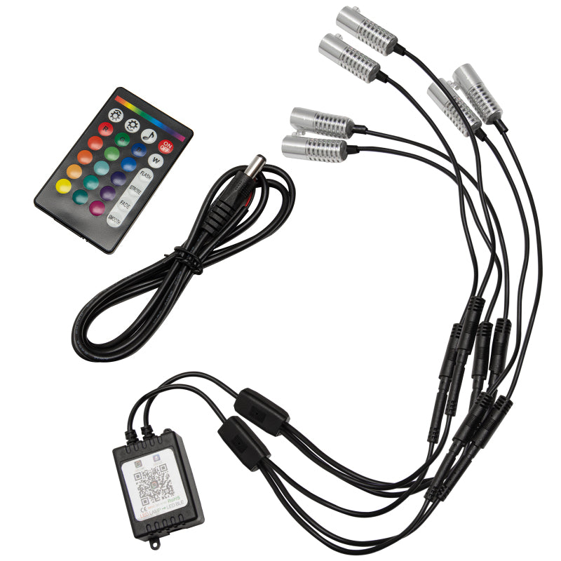 Oracle Fiber Optic LED Light Head - ColorSHIFT (6PCS) - ColorSHIFT ORACLE Lighting Light Accessories and Wiring