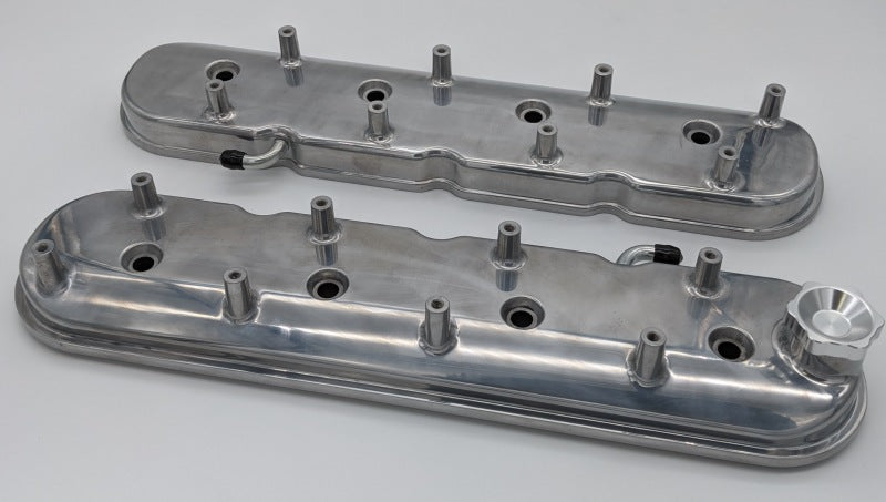 Granatelli 96-22 GM LS Standard Height Valve Cover w/Angled Coil Mount - Polished (Pair) Granatelli Motor Sports Valve Covers