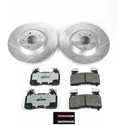 Power Stop 14-19 Chevrolet Corvette Front Z26 Street Warrior Brake Kit PowerStop Brake Kits - Performance D&S