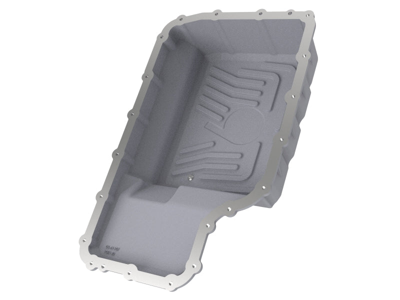aFe 20-21 Ford Truck w/ 10R140 Transmission Pan Raw POWER Street Series w/ Machined Fins aFe Diff Covers