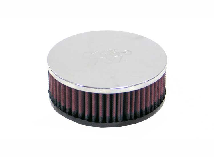 K&N Universal Round Clamp-On Air Filter 2in. Flange / 5-3/8in. OD / 2in. Height K&N Engineering Air Filters - Universal Fit