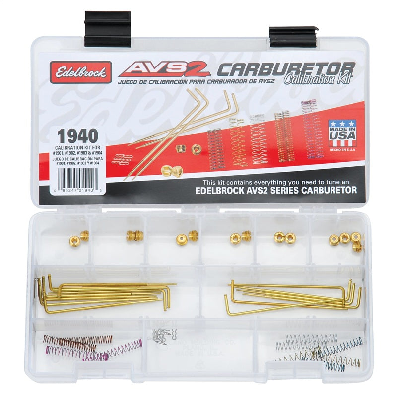 Edelbrock Calibration Kit for 1901 / 1902 / 1903 / 1904 Edelbrock Carburetor Rebuild Components