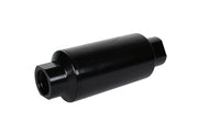 Aeromotive In-Line Filter 10AN 10 Micron Microglass Element Bright-Dip Black 2in OD Aeromotive Fuel Filters