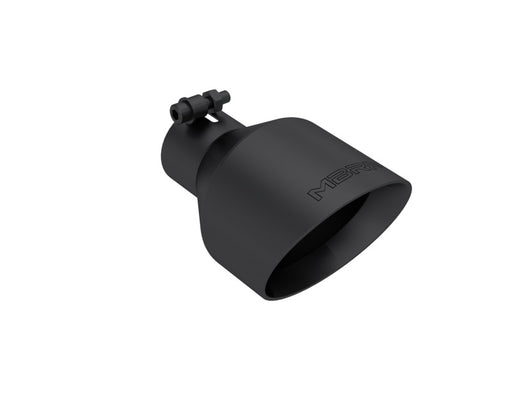 MBRP Black-Coated Tip 2.5in ID, 5in OD Out, 8in Length, Angle Cut, Dual Wall MBRP Tips