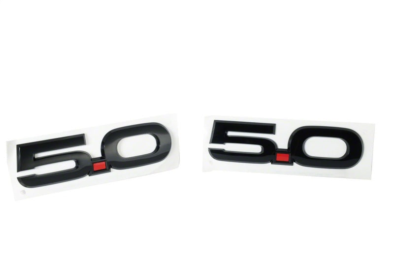 Ford Racing 15-17 Ford Mustang 5.0L Fender Emblem Black Ford Racing Other Body Components