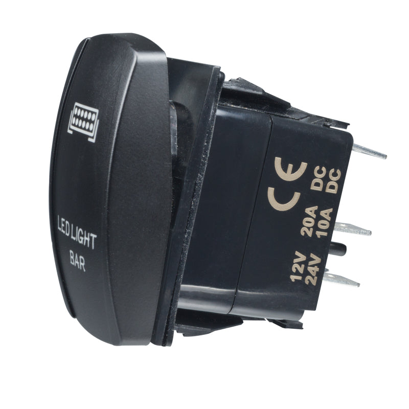 Oracle LED Light Bar Deluxe Rocker Switch - Black ORACLE Lighting Light Accessories and Wiring