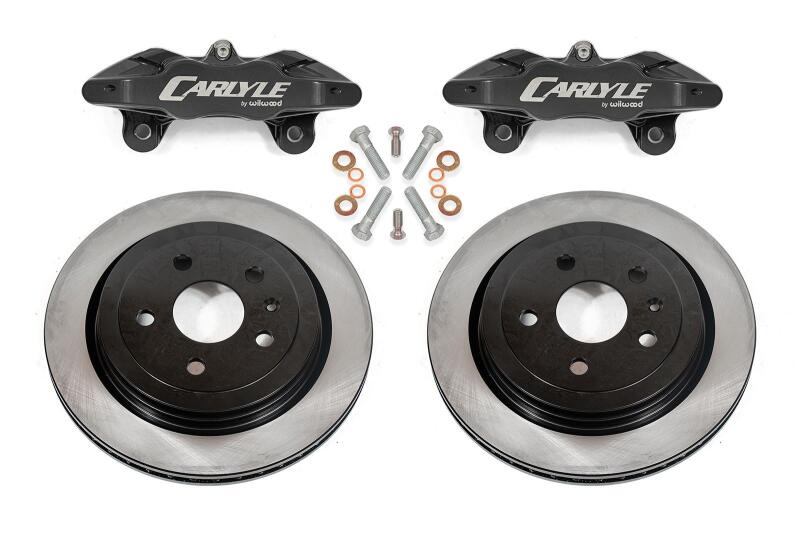 BMR 97-04 Chevrolet Corvette C5 / 05-13 C6 Brake Kit For 15in Conversion Solid Rotors Black Calipers BMR Suspension Brake Kits - Performance Blank