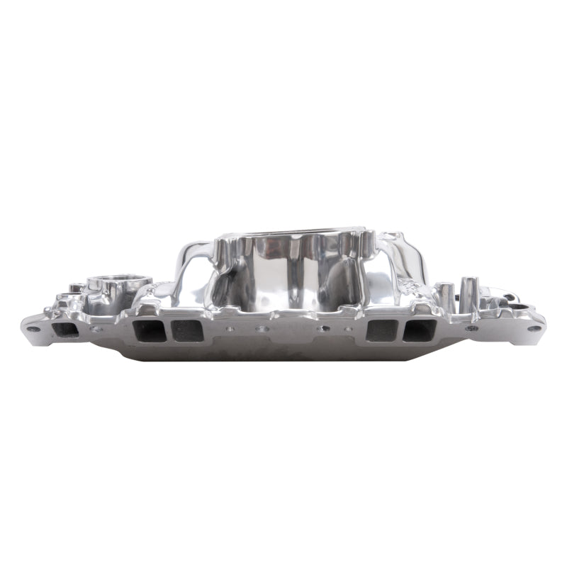 Edelbrock SBC Perf Air Gap Manifold Polished Edelbrock Intake Manifolds