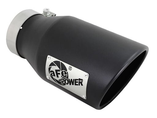 aFe Diesel Exhaust Tip Bolt On Black 4in Inlet x 6in Outlet x 12in aFe Catback