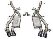 aFe MACHForce XP 3in 304 SS Axle-Back Exhaust Dual Exhaust (NPP) w/ Black Tips 16-17 Camaro SS V8 aFe Axle Back