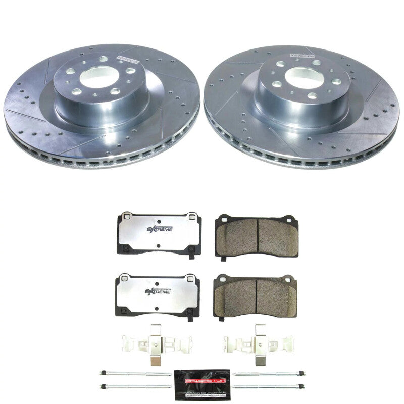 Power Stop 20-24 Tesla Y Front Z26 Street Brake Kit PowerStop Brake Kits - Performance D&S