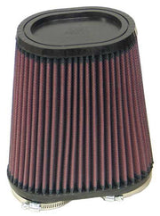 K&N Universal Rubber Filter Dual Flange Oval Tprd 3.75in Base O/S W x 3.438in Top O/S W x 6.75in H K&N Engineering Air Filters - Universal Fit