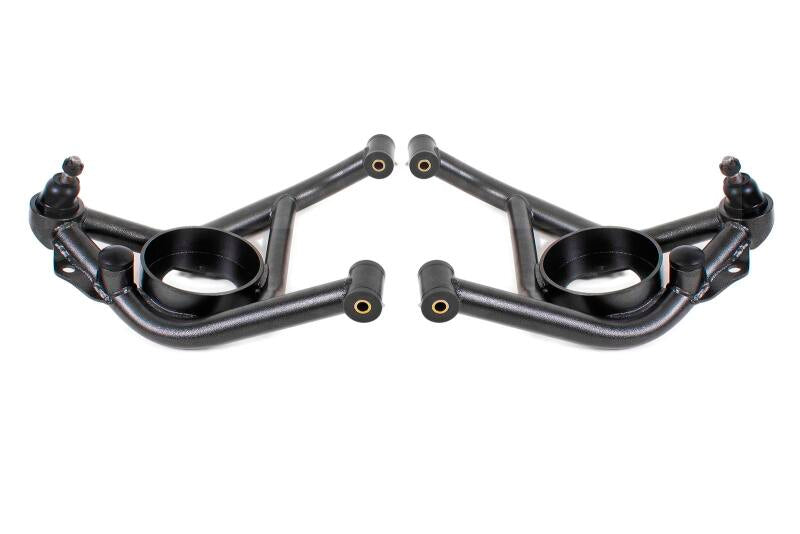 BMR 70-81 Chevrolet Camaro A-Arms Lower Delrin Bushings Std Ball Joint - Black Hammertone BMR Suspension Control Arms