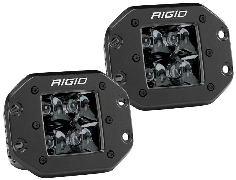 Rigid Industries D2 - Midnight Edition Flush Mount Spot Lights Rigid Industries Light Bars & Cubes