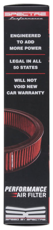 Spectre 1985 Cadillac Seville 5.7L V8 DSL Air Filter 14in. X 3in. - Red Spectre Air Filters - Direct Fit