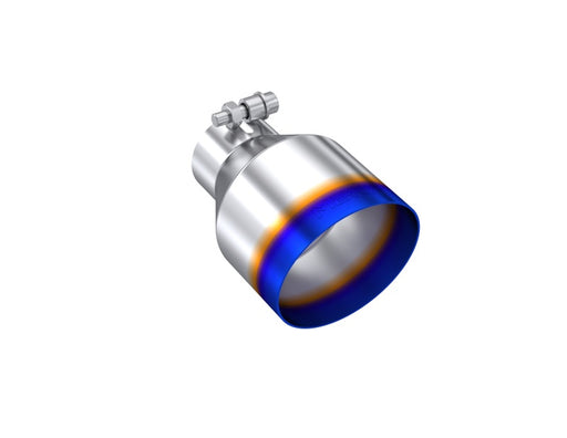 MBRP Universal Burnt SS Tip 2.5in ID / 4.5in OD Out / 6.5in Length Angle Cut Single Wall MBRP Tips