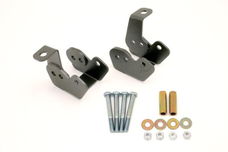 BMR 82-02 3rd Gen F-Body Bolt-On Control Arm Relocation Brackets - Black Hammertone BMR Suspension Suspension Arms & Components