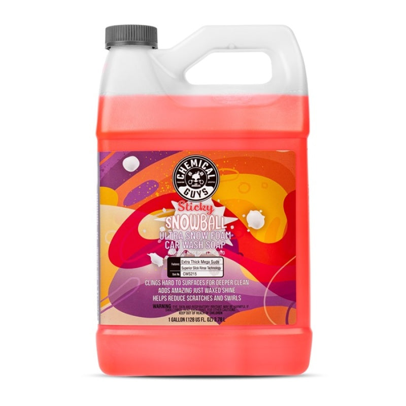 Chemical Guys Sticky Snowball Snow Foam Auto Wash - 1 Gallon Chemical Guys Washes & Soaps