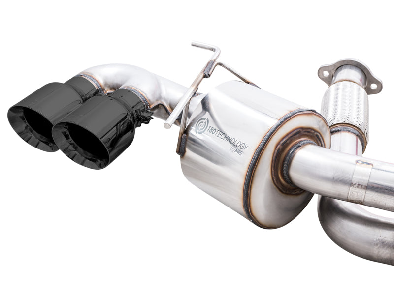 AWE Tuning 2020 Chevrolet Corvette (C8) Touring Edition Exhaust - Quad Diamond Black Tips AWE Tuning Catback