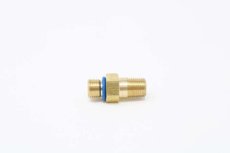 Aeromotive 14-25 Chevy V8 Fuel Rail Pressure Sensor Adapter M10x1.0 Male to 1/8-MNPT Male - Brass