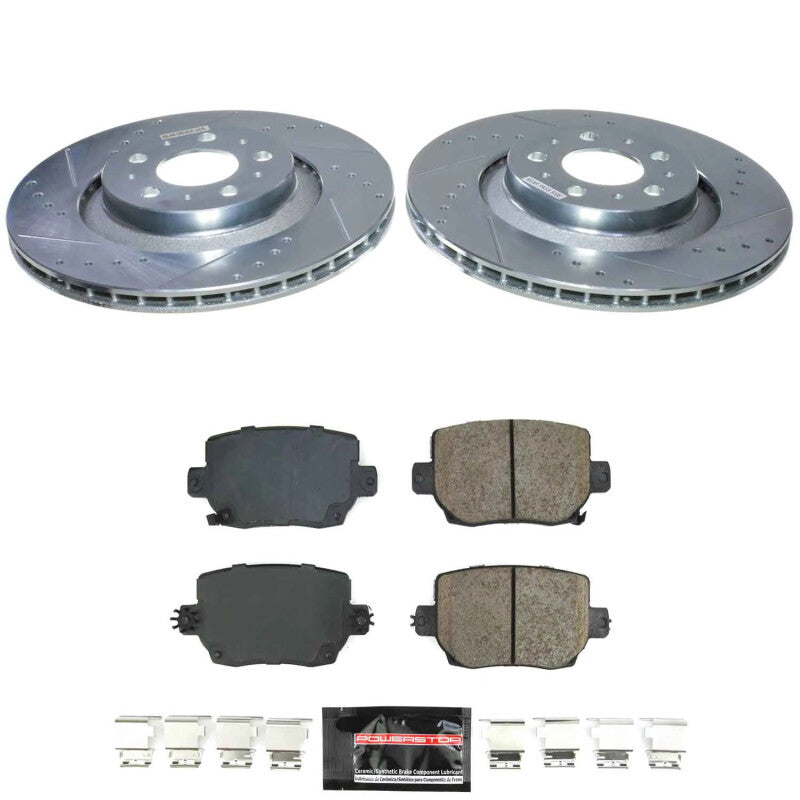 Power Stop 20-24 Tesla Y Rear Z23 Evolution Brake Kit PowerStop Brake Kits - Performance D&S