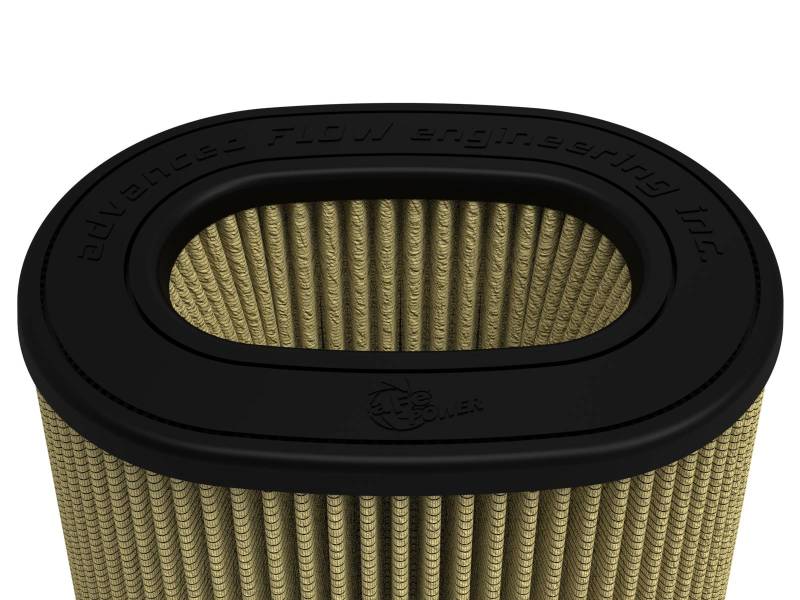 aFe MagnumFLOW Pro GUARD 7 Air Filter (6 x 4)in F x (8-1/2 x 6-1/2)in B x (7-1/4 x 5)in T x 7-1/4in aFe Air Filters - Universal Fit