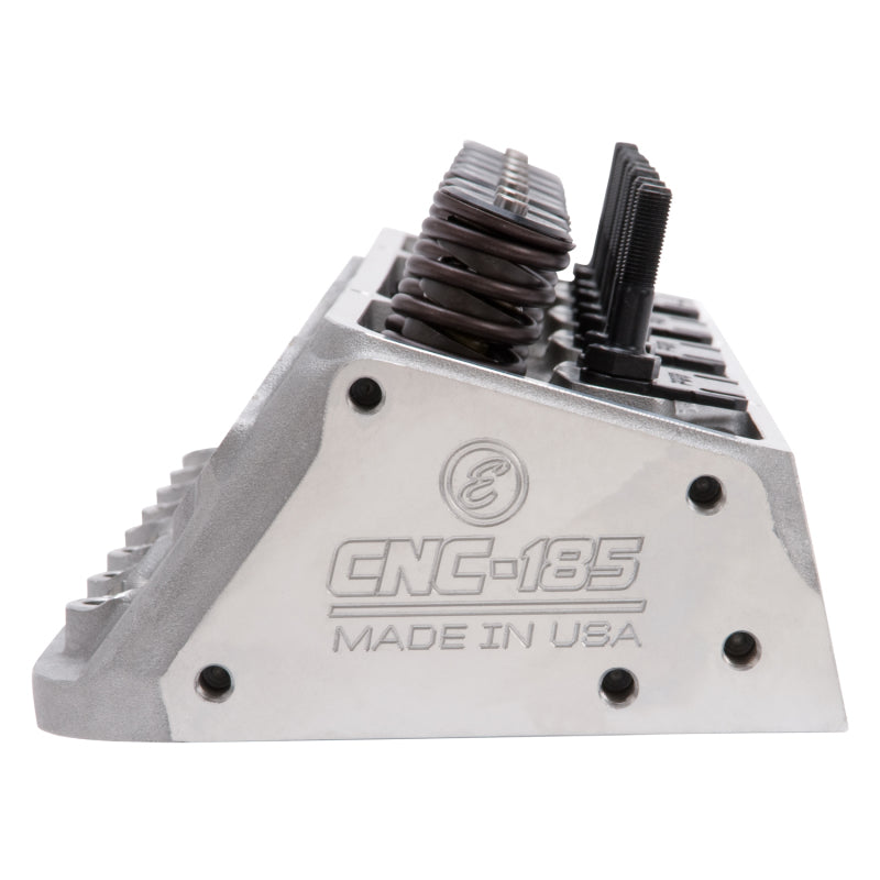 Edelbrock Cylinder Head SBC E-Cnc 185 64cc Straight Plug for Hydraulic Roller Cam Complete Edelbrock Heads