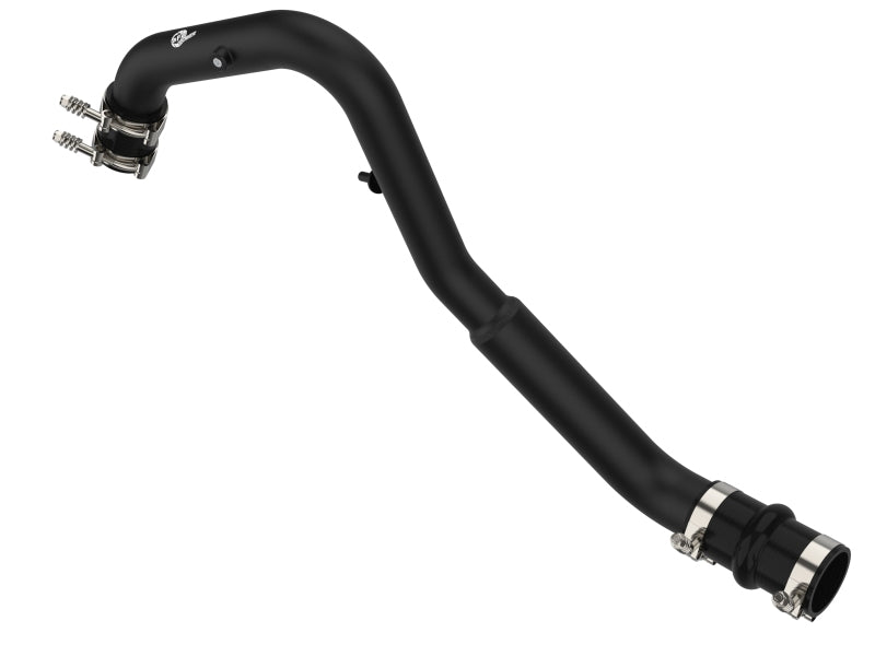 aFe Bladerunner Intercooler Hot Charge Pipe Black 2-2.5in 2021+ Ford F-150 V6-2.7L (tt) aFe Intercoolers