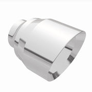 MagnaFlow Tip Stainless Double Wall Round Single Outlet Polished 4.5in DIA 2.5in Inlet 5.75in Length Magnaflow Tips