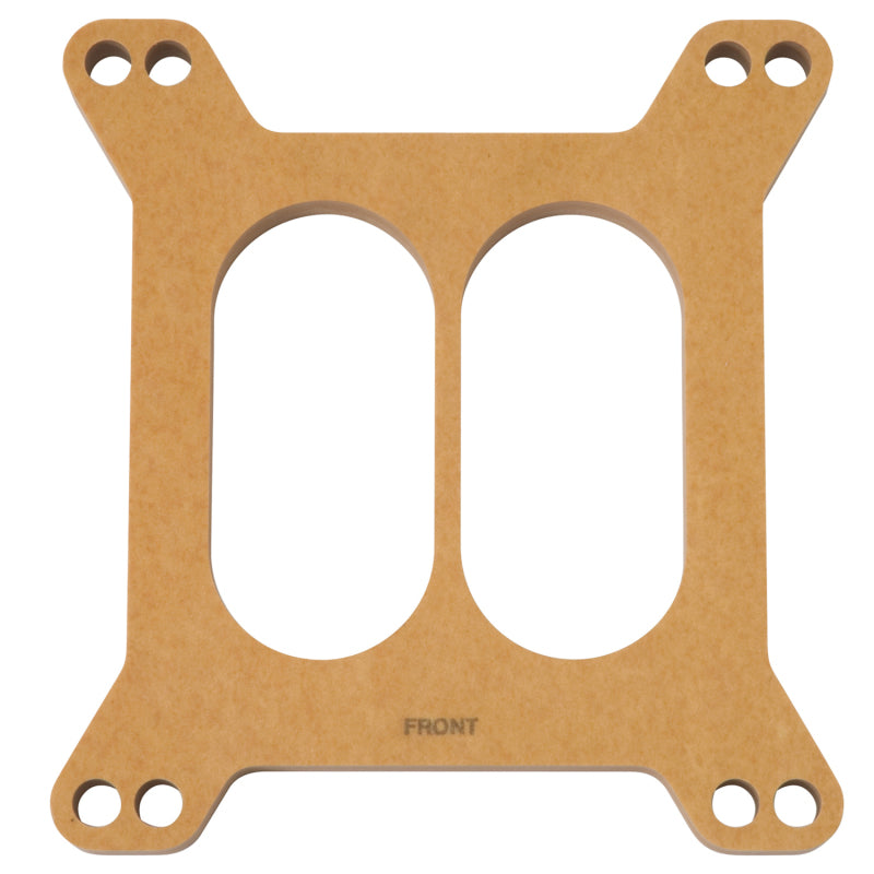 Edelbrock Spacer Carburetor 1/2In Wood Fiber Laminate Divided Edelbrock Carburetor Rebuild Components