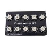 NRG Fender Washer Kit w/Rivets For Plastic (Black) - Set of 10 NRG Hardware Kits - Other