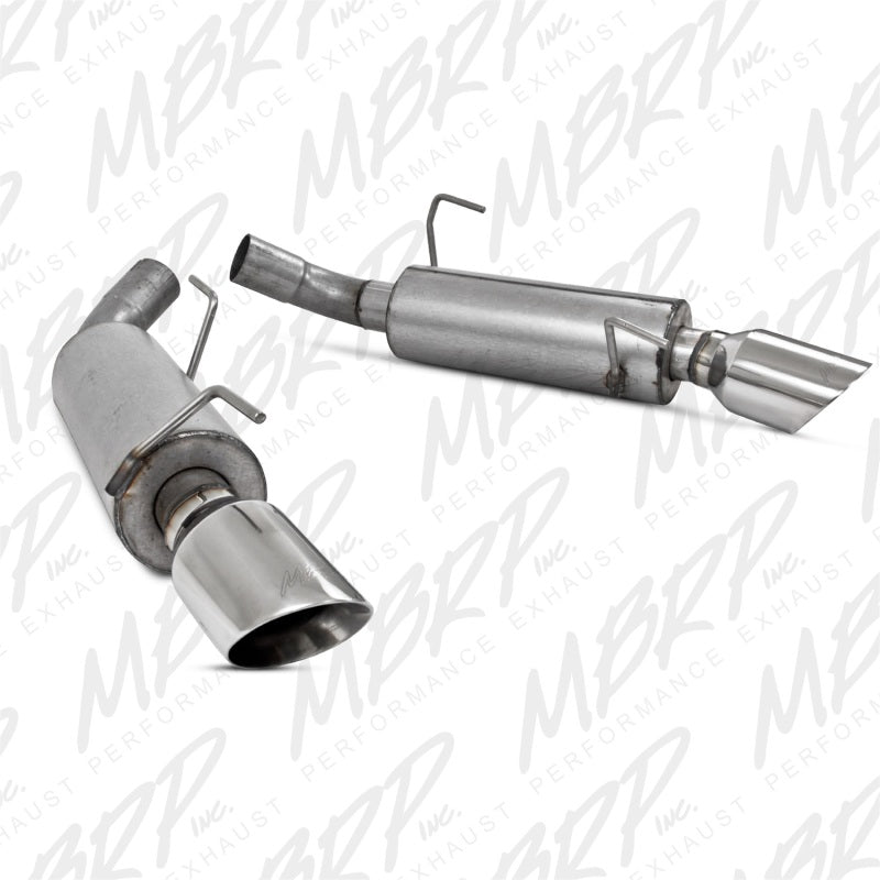MBRP 05-10 Ford Mustang GT 5.0/Shelby GT500 Dual Mufflers Axle Back Split Rear AL MBRP Axle Back