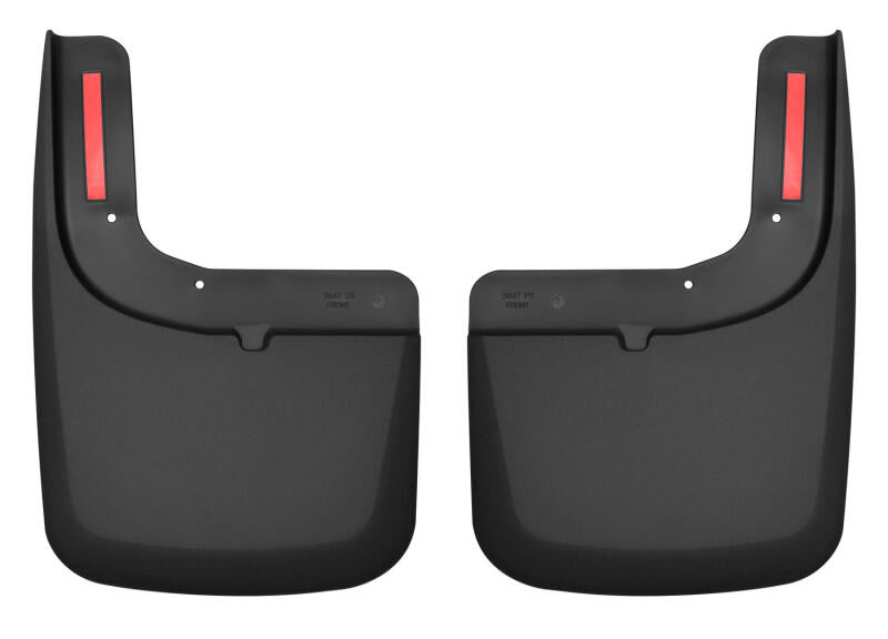 Husky Liners 2017 Ford F-250 / F-350 Super Duty Black Front Mud Guards (w/Flares) Husky Liners Mud Flaps
