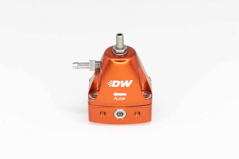 DeatschWerks DWR1000iL In-Line Adjustable Fuel Pressure Regulator - Orange DeatschWerks Fuel Pressure Regulators