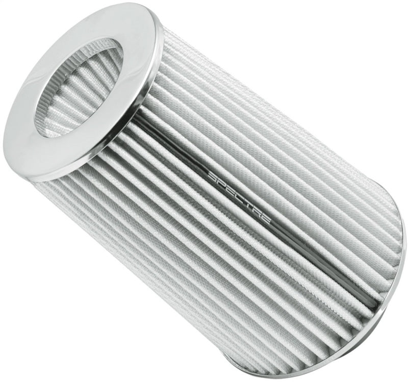 Spectre Adjustable Conical Air Filter 9-1/2in. Tall (Fits 3in. / 3-1/2in. / 4in. Tubes) - White Spectre Air Filters - Universal Fit
