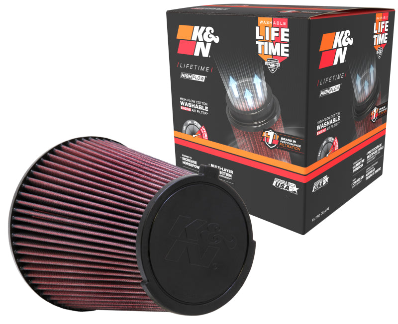 K&N Replacement Air Filter 10-12 Ford Mustang Shelby GT500 5.4L V8 K&N Engineering Air Filters - Drop In