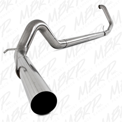 MBRP 1999-2003 Ford F-250/350 7.3L 4in Turbo Back Single No Muffler T409 SLM Series Exhaust System MBRP Turbo Back