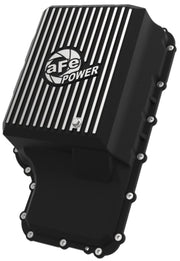 aFe 20-21 Ford Truck w/ 10R140 Transmission Pan Black POWER Street Series w/ Machined Fins aFe Diff Covers