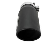 aFe MACH Force-Xp Universal Exhaust Tip 4 IN Inlet x 5 IN Outlet x 12 IN L- Black Tip aFe Tips