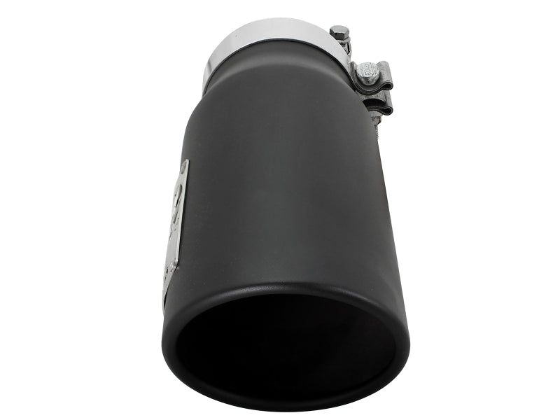 aFe MACH Force-Xp Universal Exhaust Tip 4 IN Inlet x 5 IN Outlet x 12 IN L- Black Tip aFe Tips