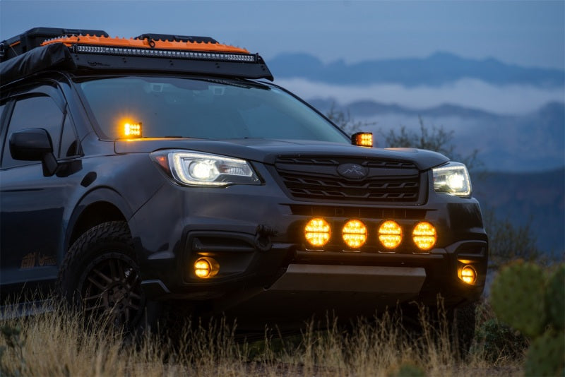 Rigid Industries 360-Series 6in SAE Fog w/ Amber PRO Lens - White (Pair) Rigid Industries Light Bars & Cubes