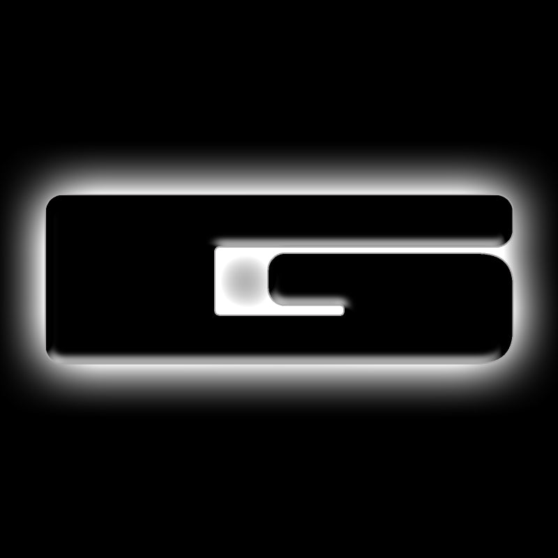 ORACLE Lighting Universal Illuminated LED Letter Badges - Matte Blk Surface Finish - G ORACLE Lighting Light Accessories and Wiring