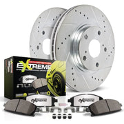 Power Stop 13-14 Ford Mustang Rear Z26 Street Warrior Brake Kit PowerStop Brake Kits - Performance D&S